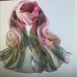 Elegant Multicolor Chiffon Scarf